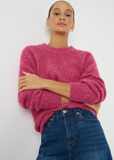 Pink Boucle Jumper