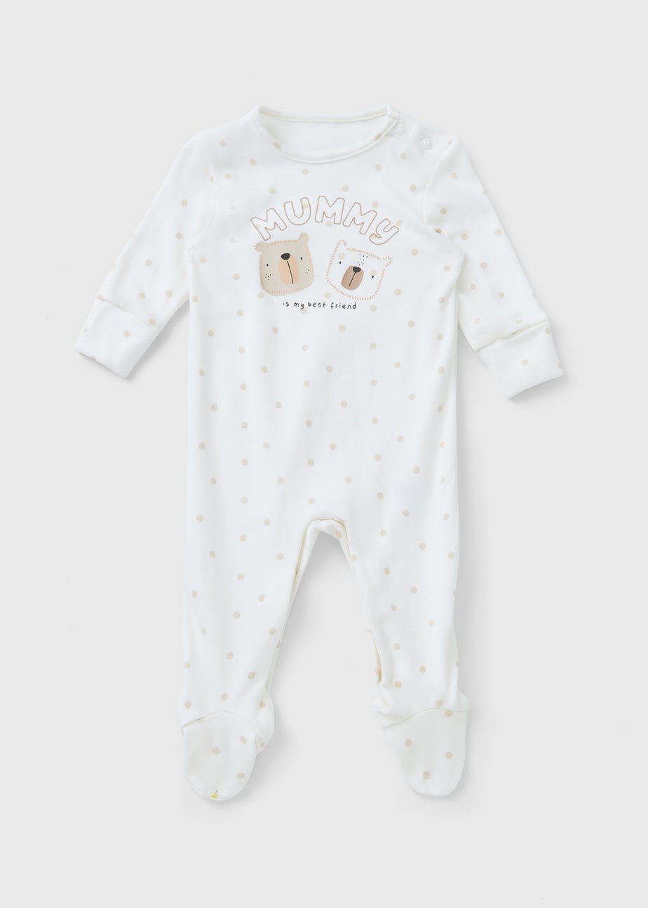 Baby Mummy Bear Sleepsuit (Newborn–18mths)