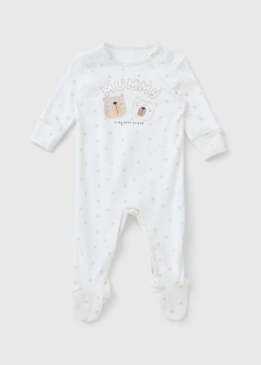 Baby Mummy Bear Sleepsuit (Newborn–18mths)