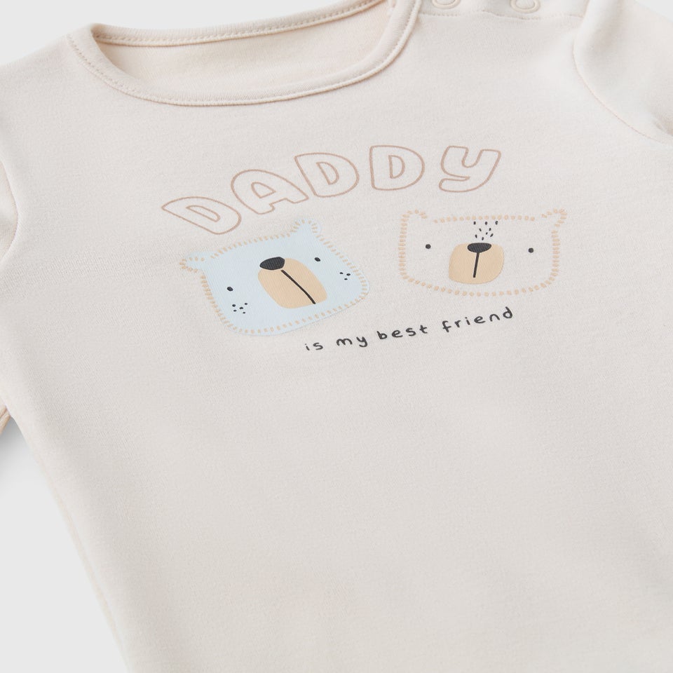 Baby Daddy Bear Sleepsuit (Newborn–18mths)