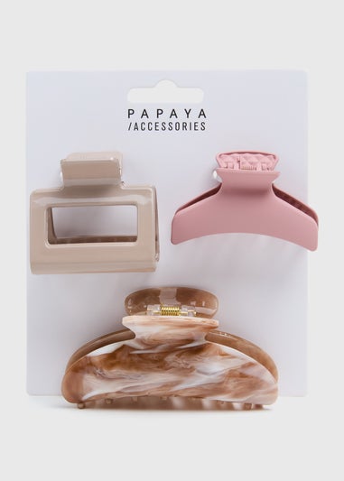 3 Pack Multi Size Hair Clamp Set