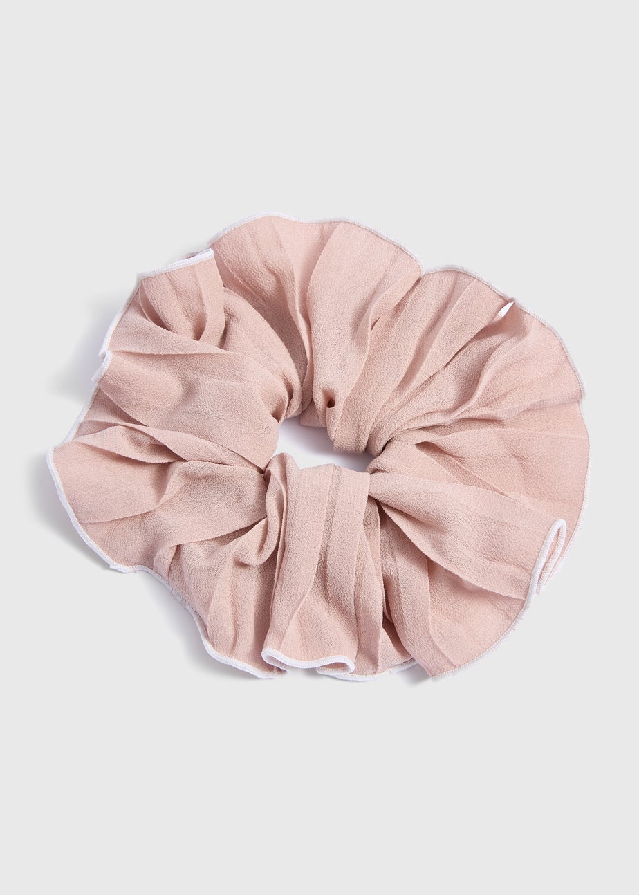 Pink Mesh Scrunchie