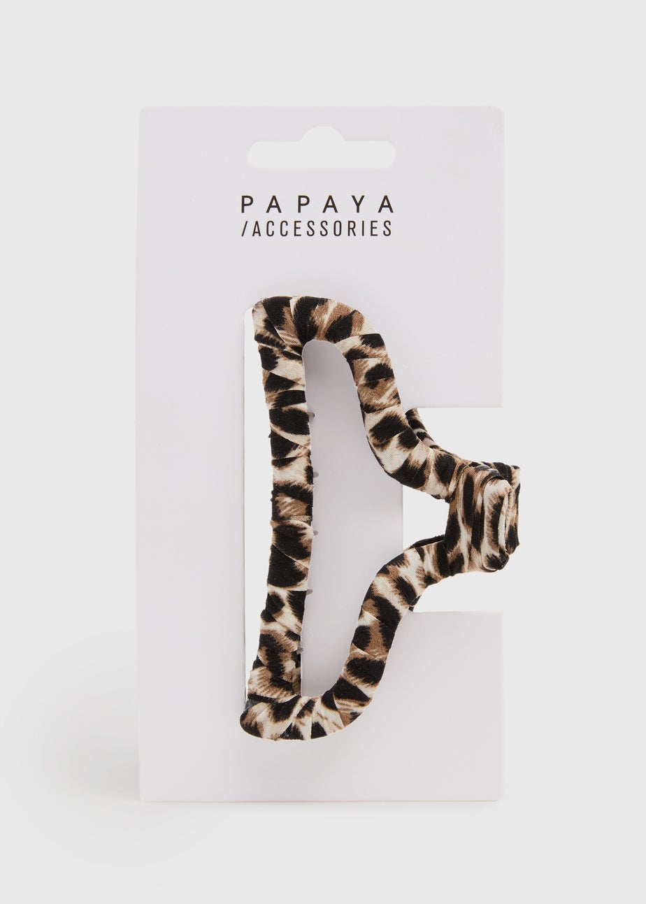 Leopard Wrap Clamp Hair Clip