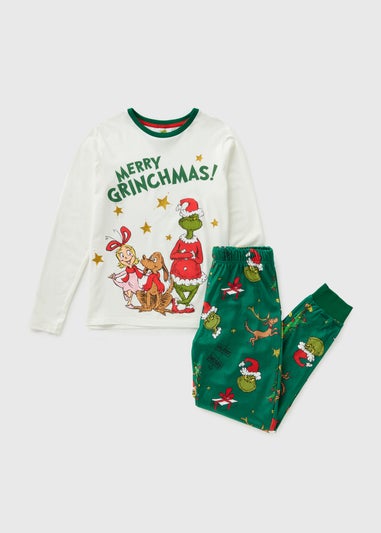 Green Grinch Family Pyjama Set