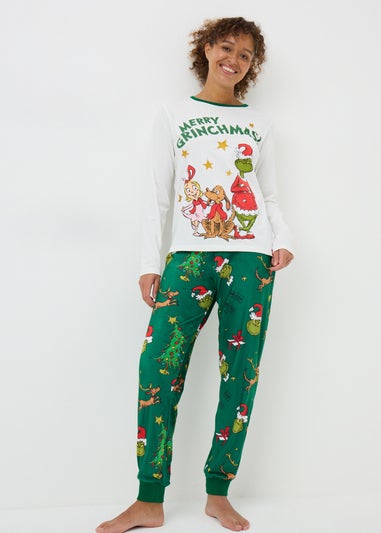 Green Grinch Family Pyjama Set