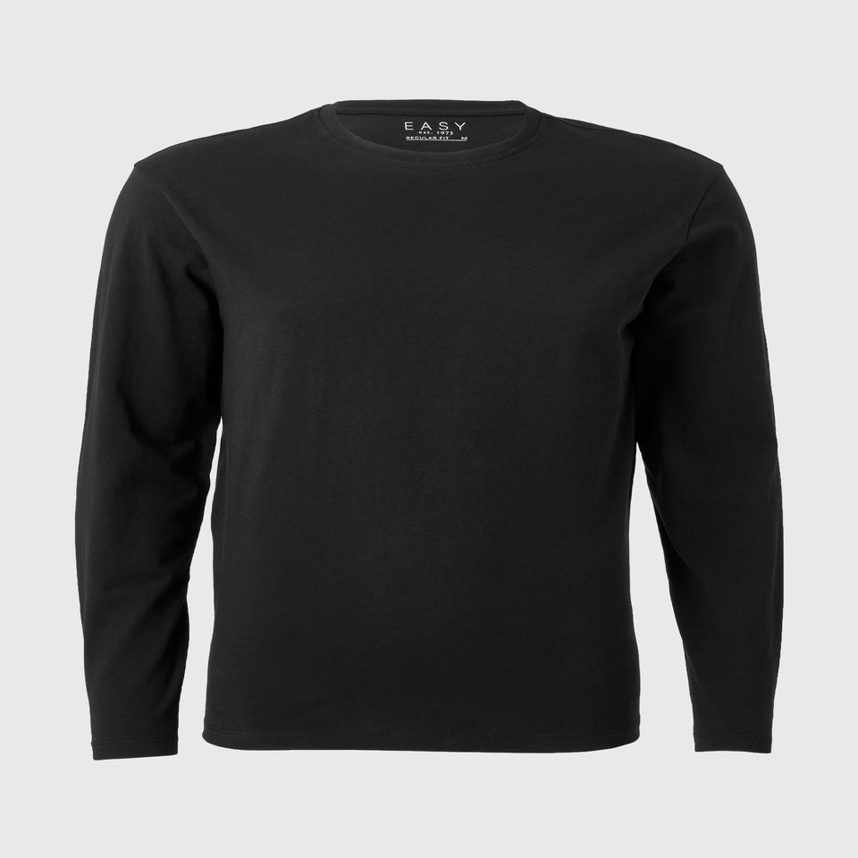 Black Basic Long Sleeve T-Shirt