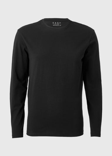 Black Basic Long Sleeve T-Shirt