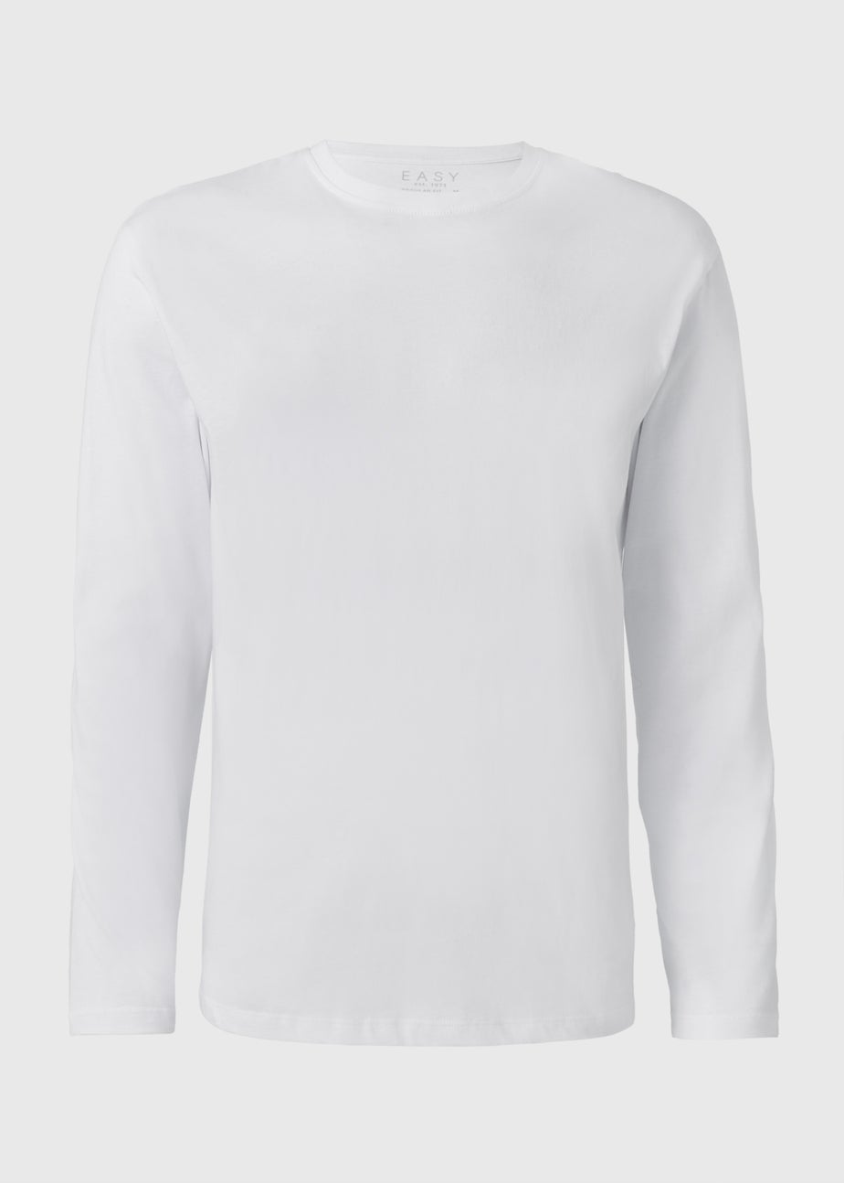 White Basic Long Sleeve T-Shirt