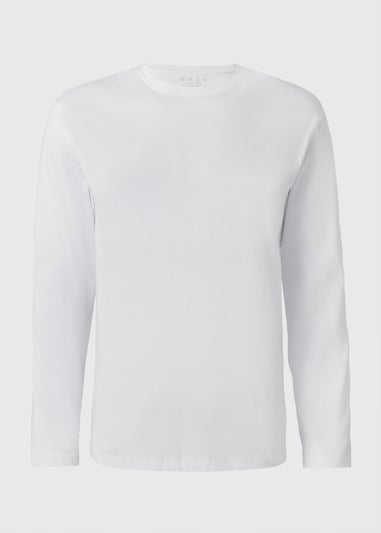 White Basic Long Sleeve T-Shirt