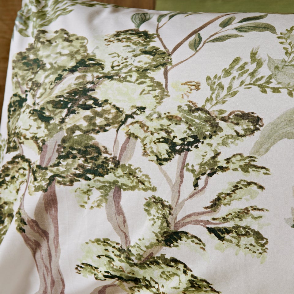 Green Woodland Toile Duvet Set