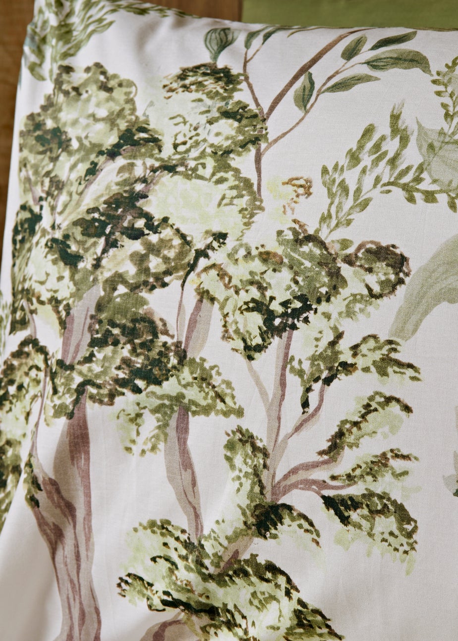 Green Woodland Toile Duvet Set