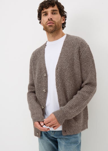 Brown Button Cardigan