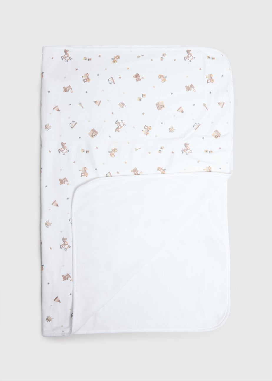 Baby Cream Cable Blanket