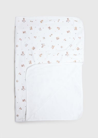 Baby Cream Cable Blanket