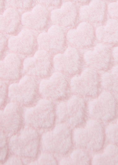 Baby Pink Heart Blanket