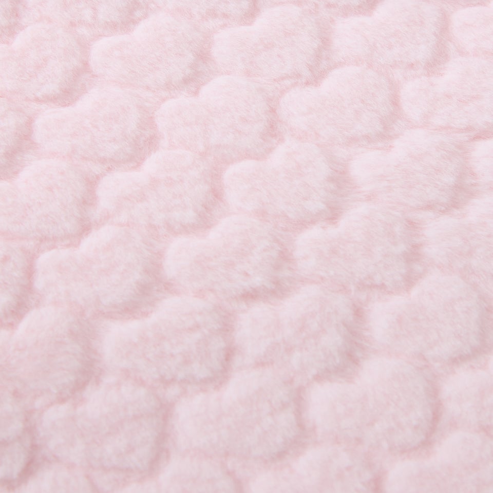 Baby Pink Heart Blanket