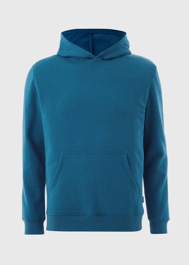 Blue Pull On Hoodie