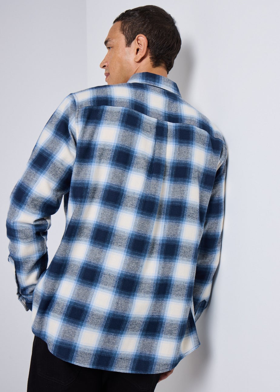 Blue Check Flannel Shirt