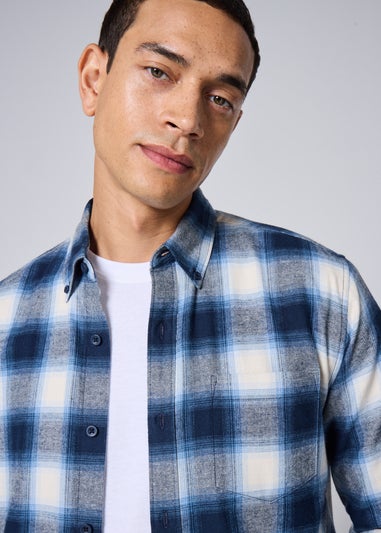 Blue Check Flannel Shirt