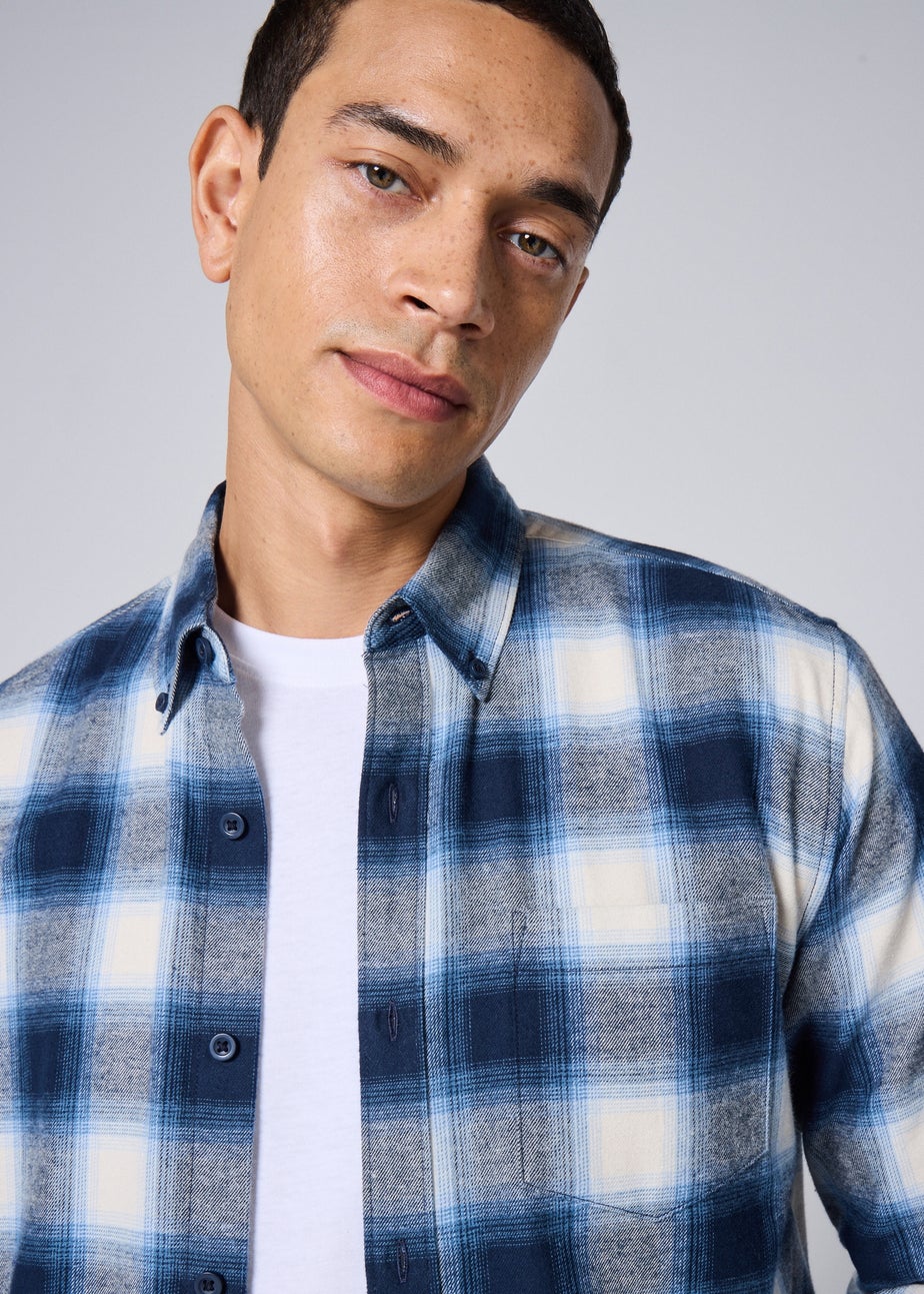 Blue Check Flannel Shirt