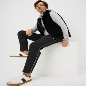 Black Tapered Ponte Trousers