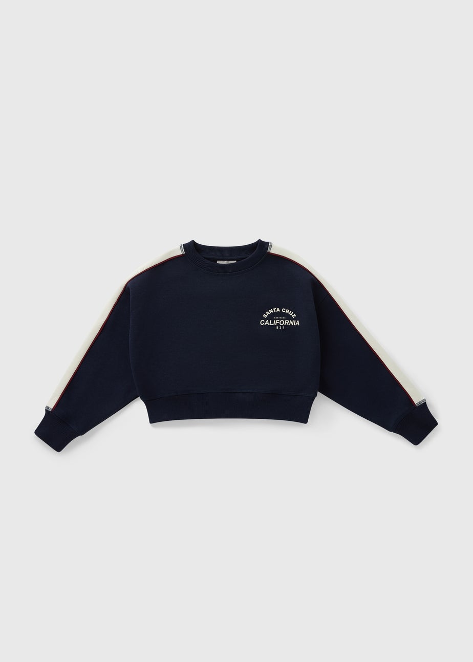 Girls Navy California Sweatshirt (7-15yrs)