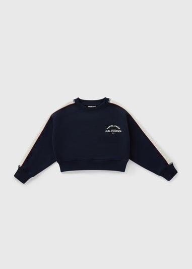 Girls Navy California Sweatshirt (7-15yrs)