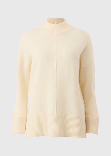 Et Vous Cream Oversized Jumper