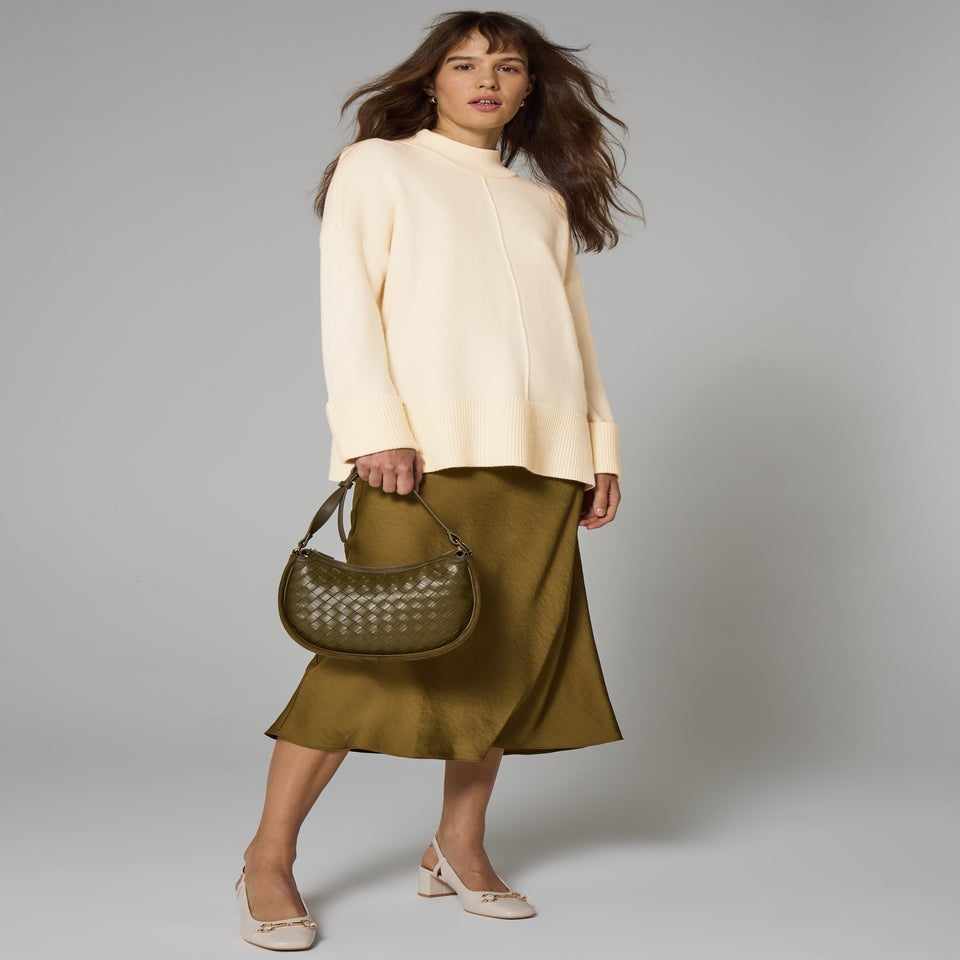 Et Vous Cream Oversized Jumper