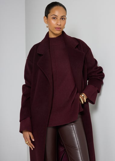 Et Vous Burgundy Oversized Jumper