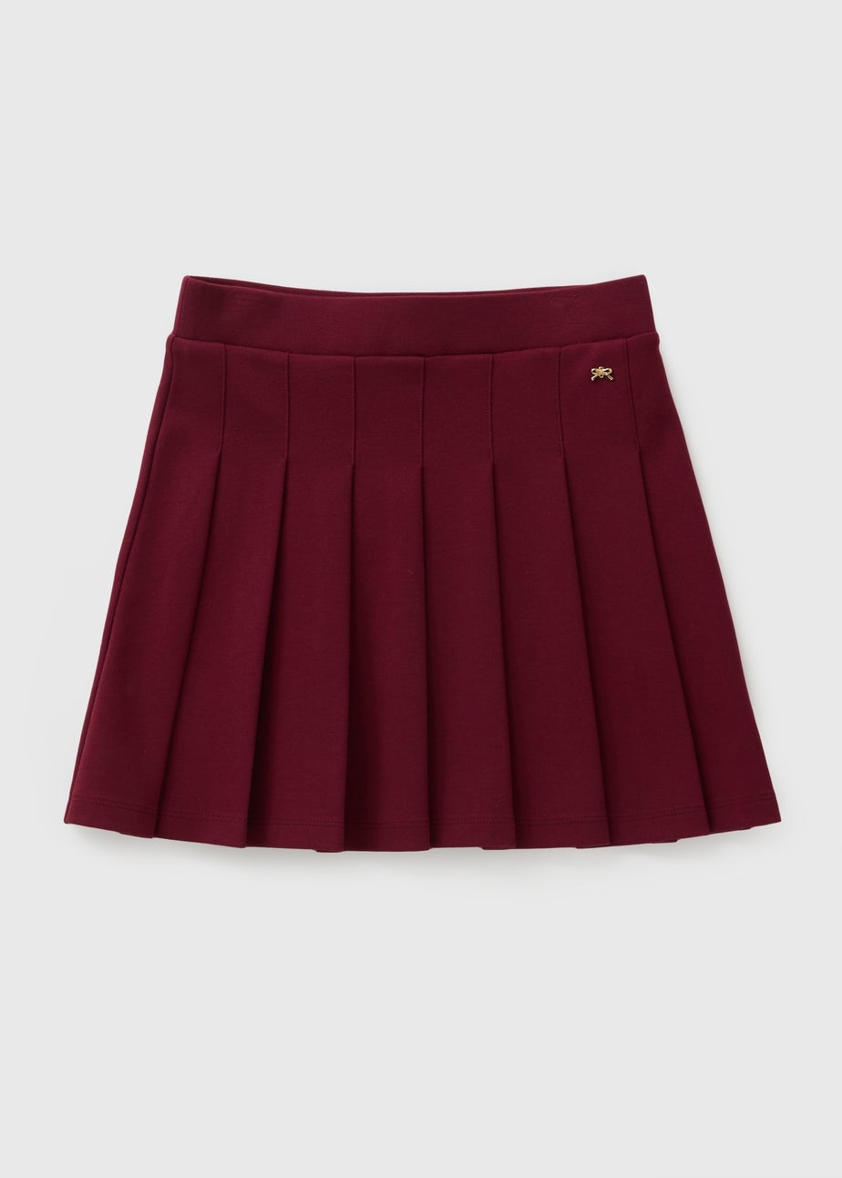 Girls Burgundy Pleated Skirt (7-15yrs) Matalan