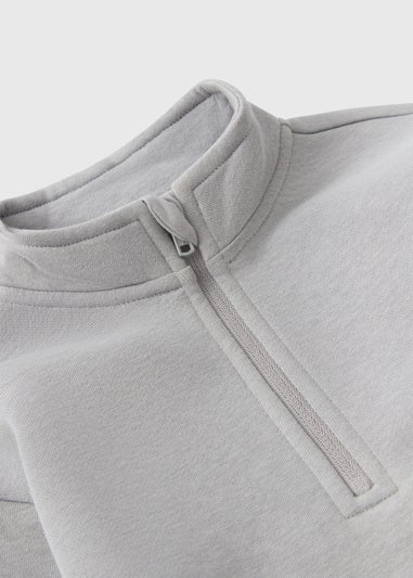 Boys Grey Funnel Neck Top and Jogger Set (1-7 Years)