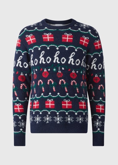 Navy Fairisle Christmas Jumper