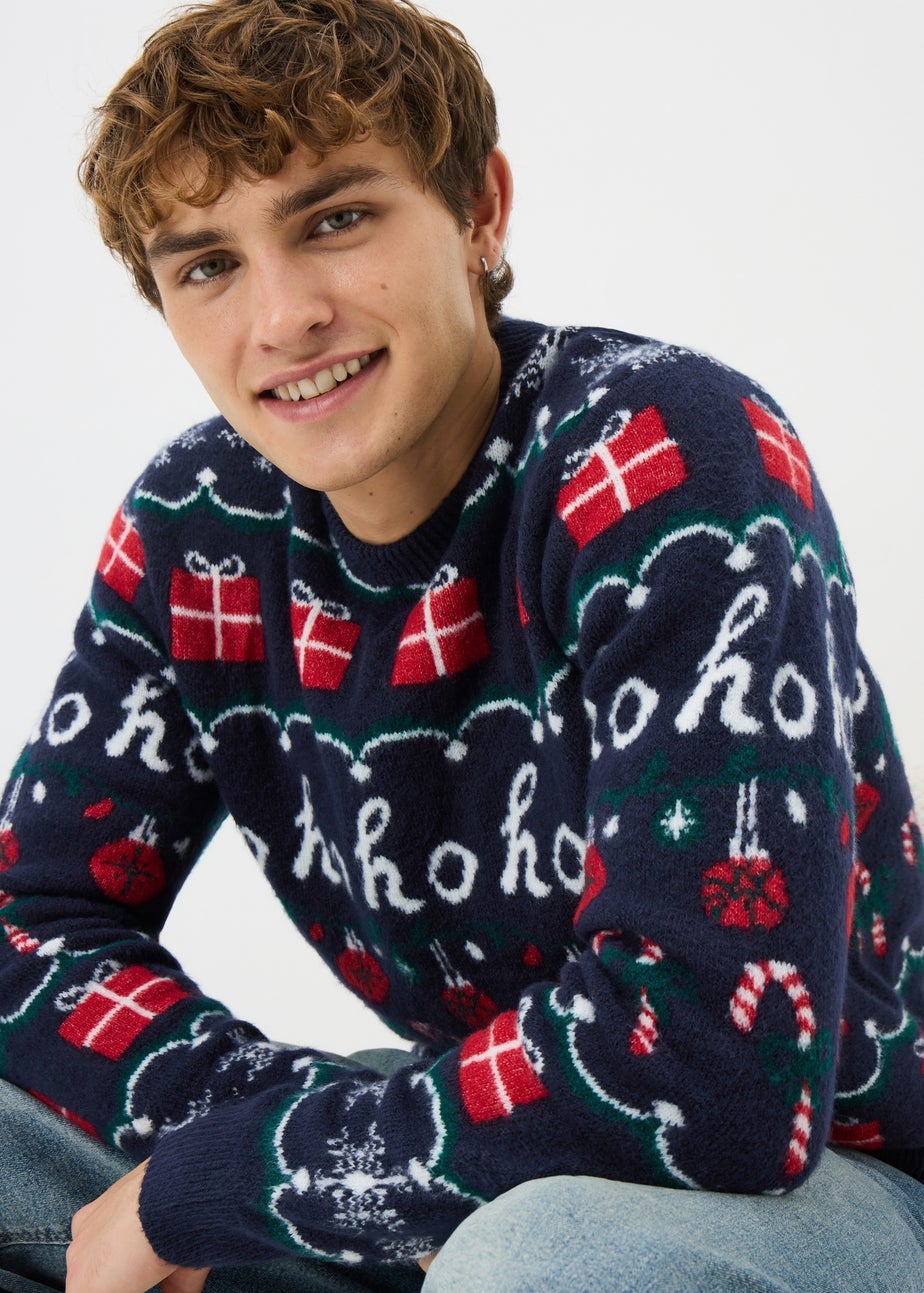 Navy Fairisle Christmas Jumper