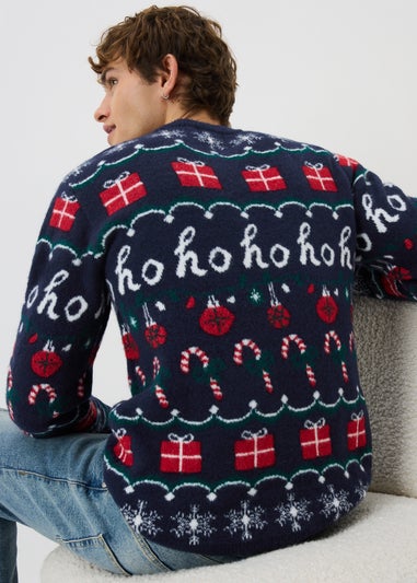Navy Fairisle Christmas Jumper