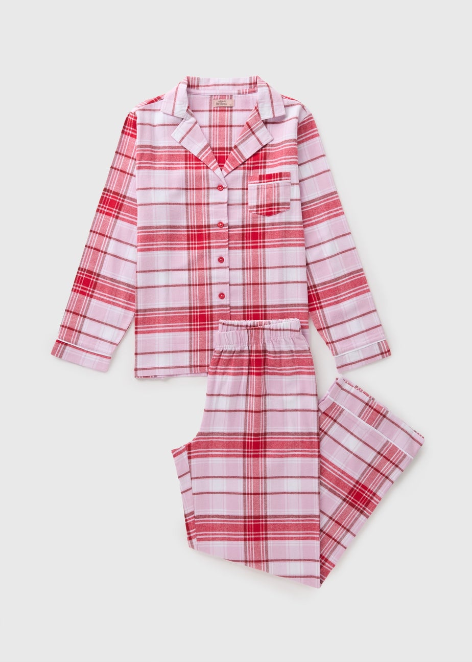 Pink Check Traditional Pyjama Set