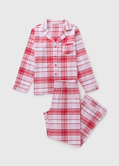 Pink Check Traditional Pyjama Set