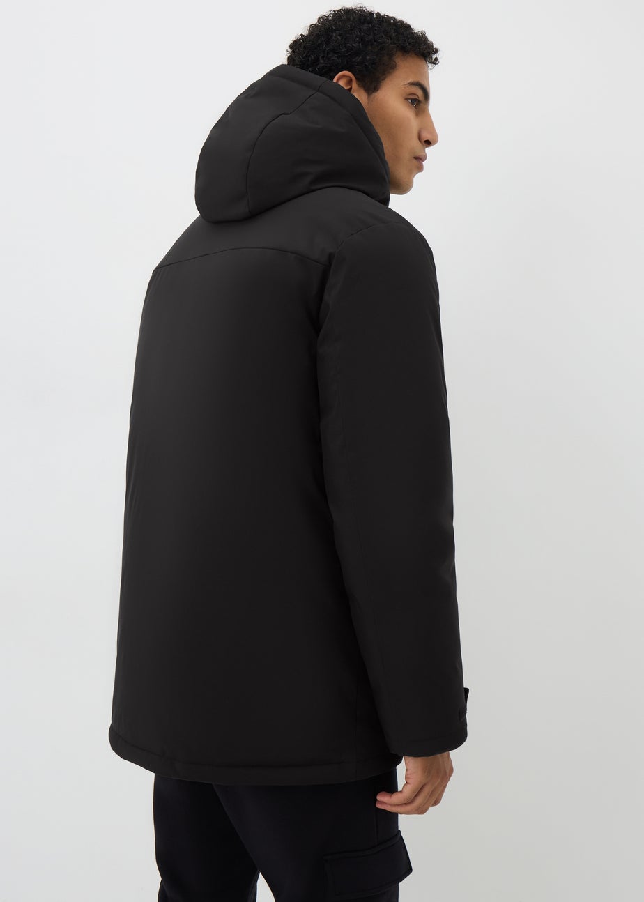 Black Padded Parka Jacket
