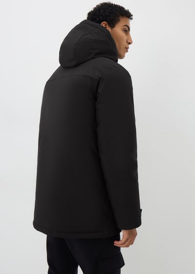 Black Padded Parka Jacket