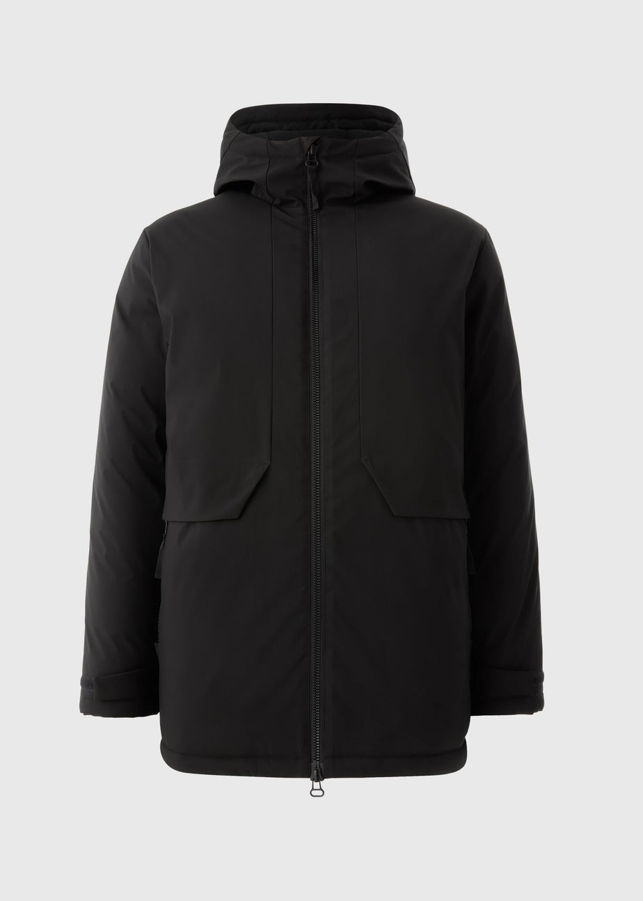 Black Padded Parka Jacket