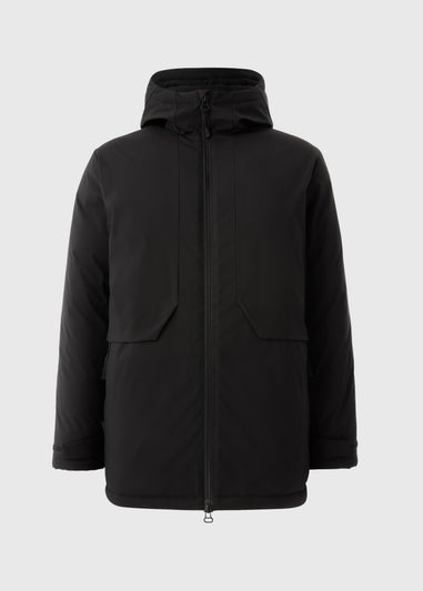 Black Padded Parka Jacket