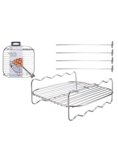 B&Co Air Fryer Rack With 4 Skewers