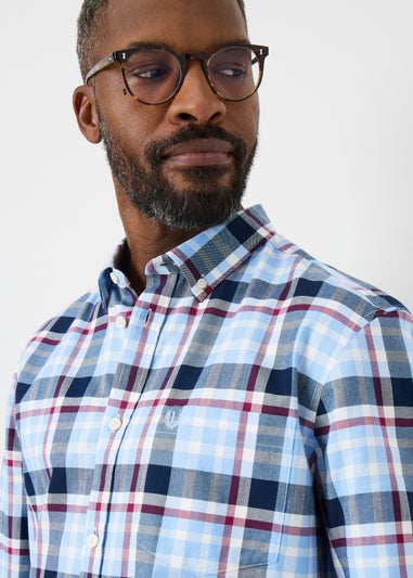 Lincoln Blue Long Sleeve Oxford Shirt