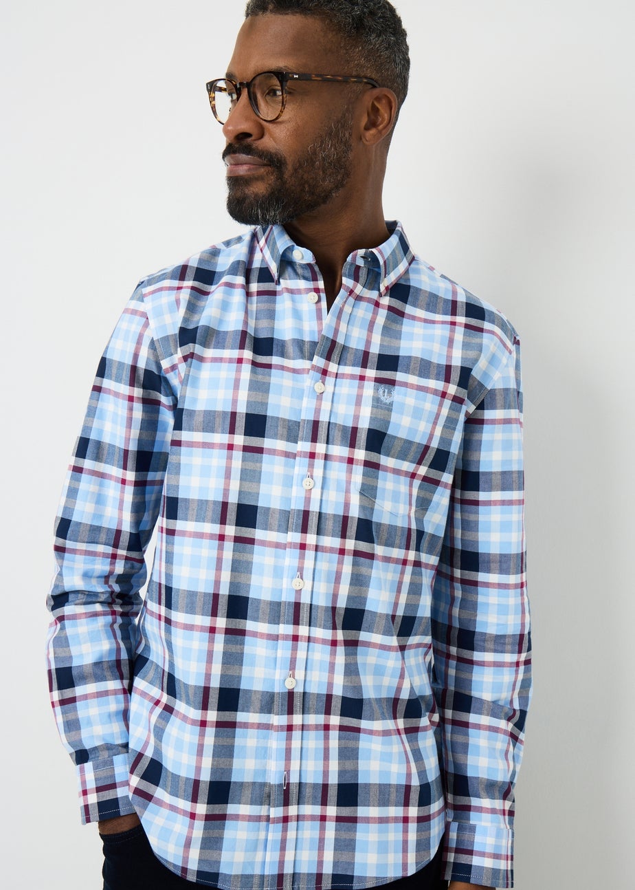 Lincoln Blue Long Sleeve Oxford Shirt