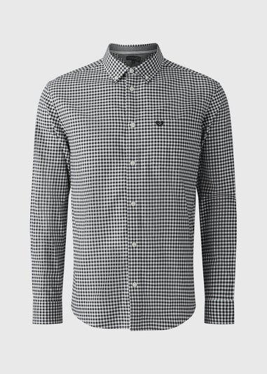 Lincoln Navy Oxford Gingham Shirt
