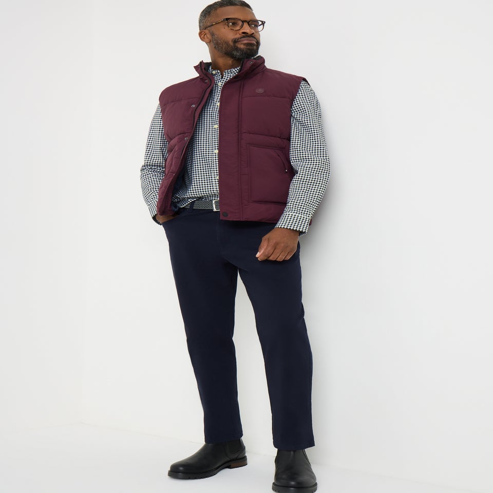 Lincoln Navy Oxford Gingham Shirt