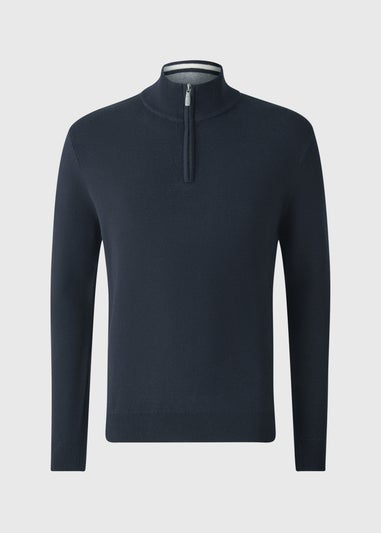 Lincoln Navy 1/4 Zip Jumper