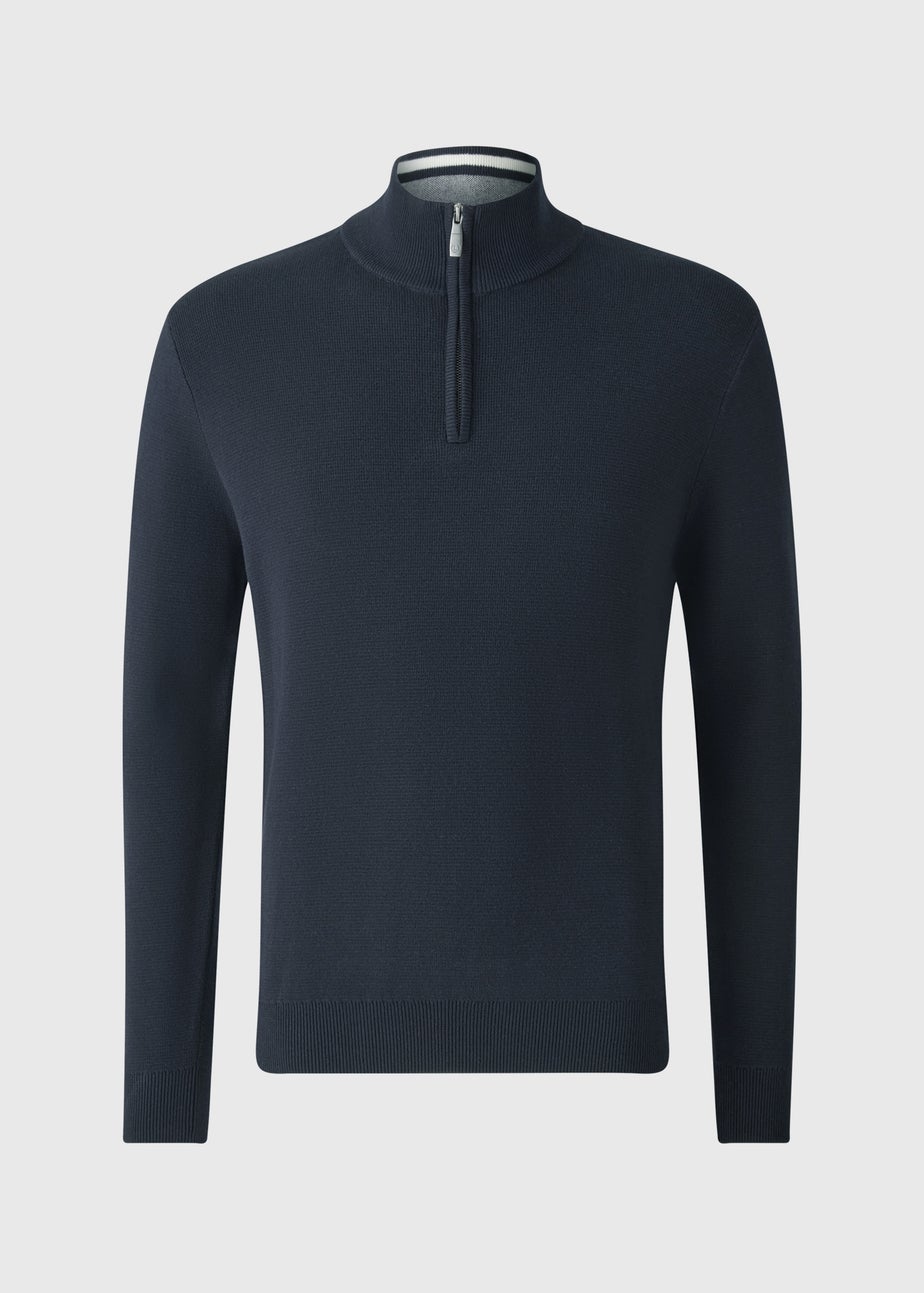 Lincoln Navy 1/4 Zip Jumper