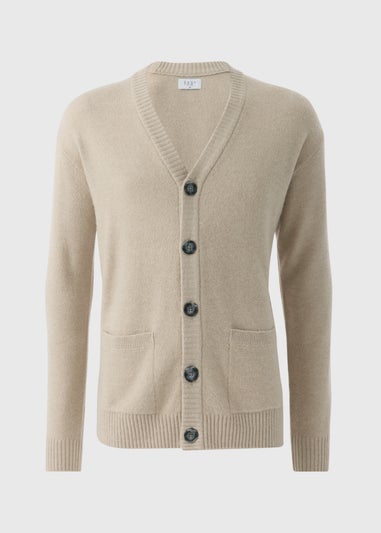 Cream Ribbed Cardigan