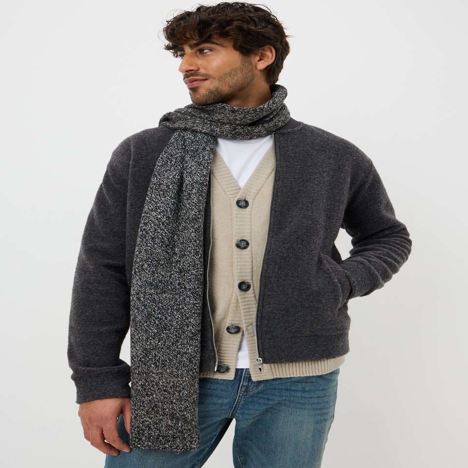 Cream Ribbed Cardigan